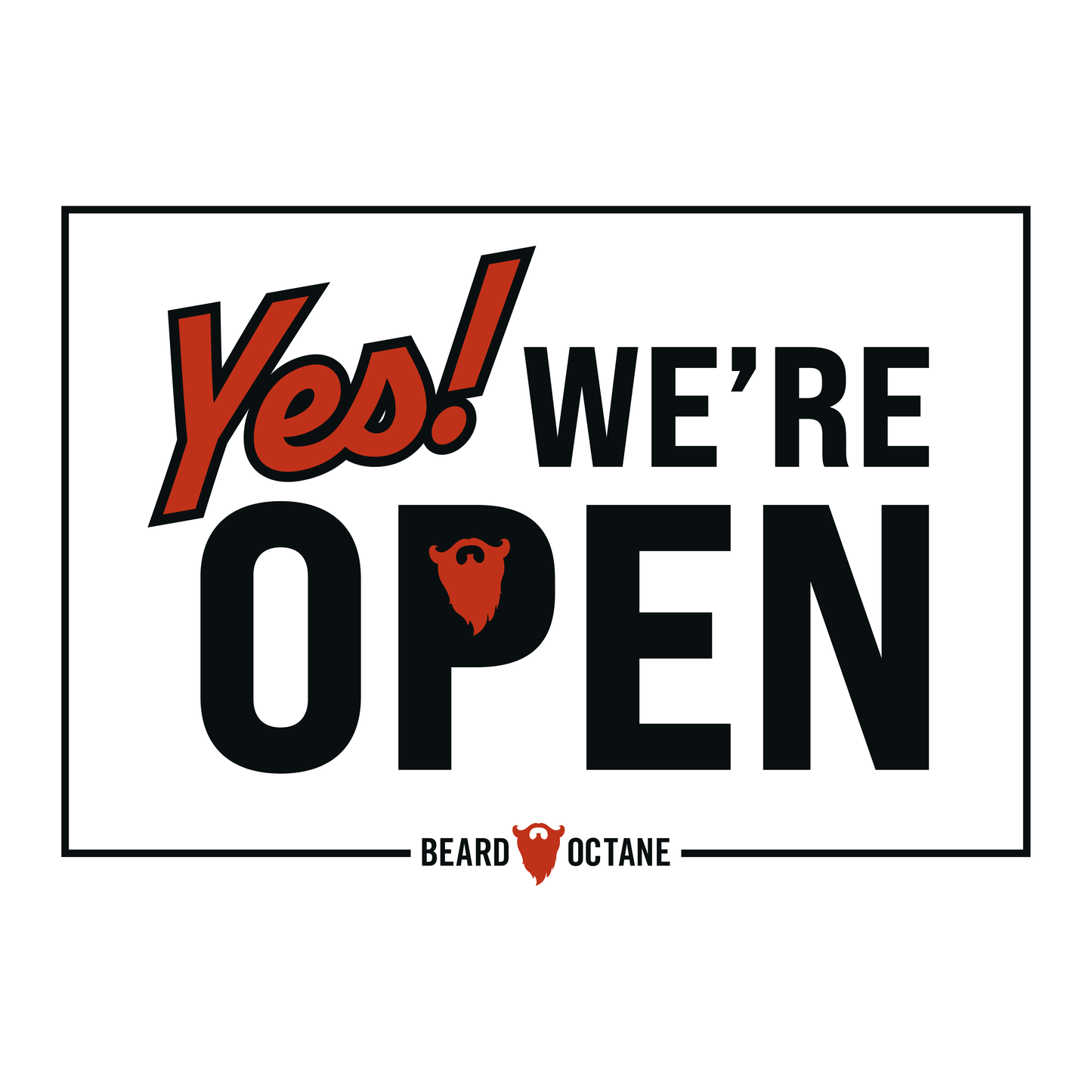 Barber Shop Open/Close Sign – Double-Sided Hanging Display for Front Door