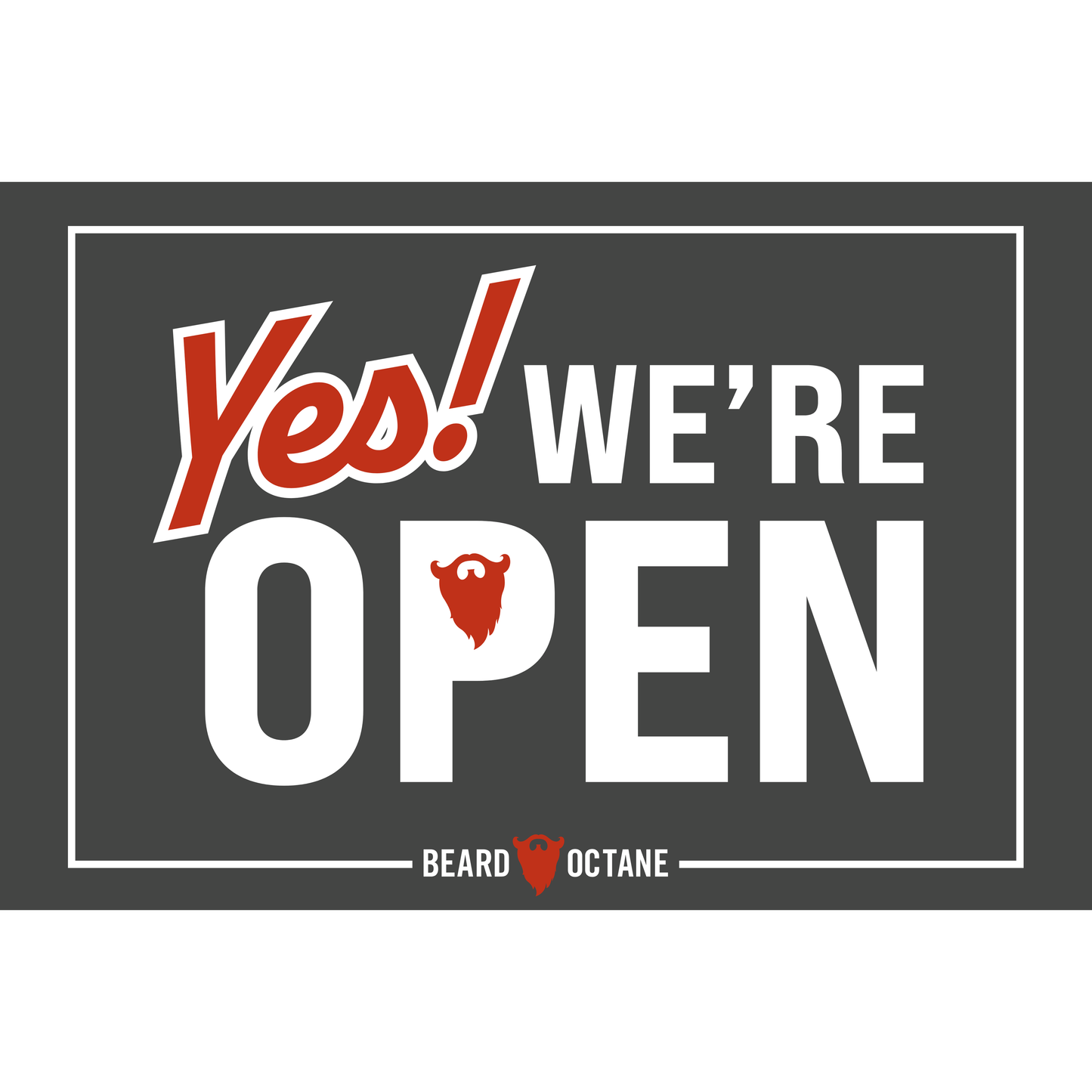 Barber Shop Open/Close Sign – Double-Sided Hanging Display for Front Door