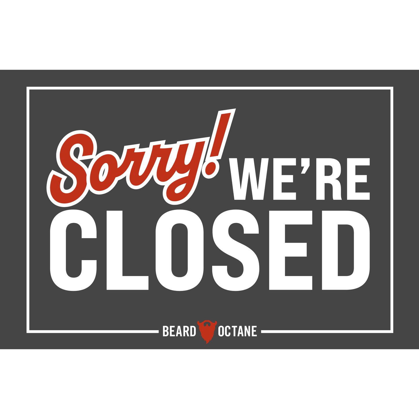 Barber Shop Open/Close Sign – Double-Sided Hanging Display for Front Door