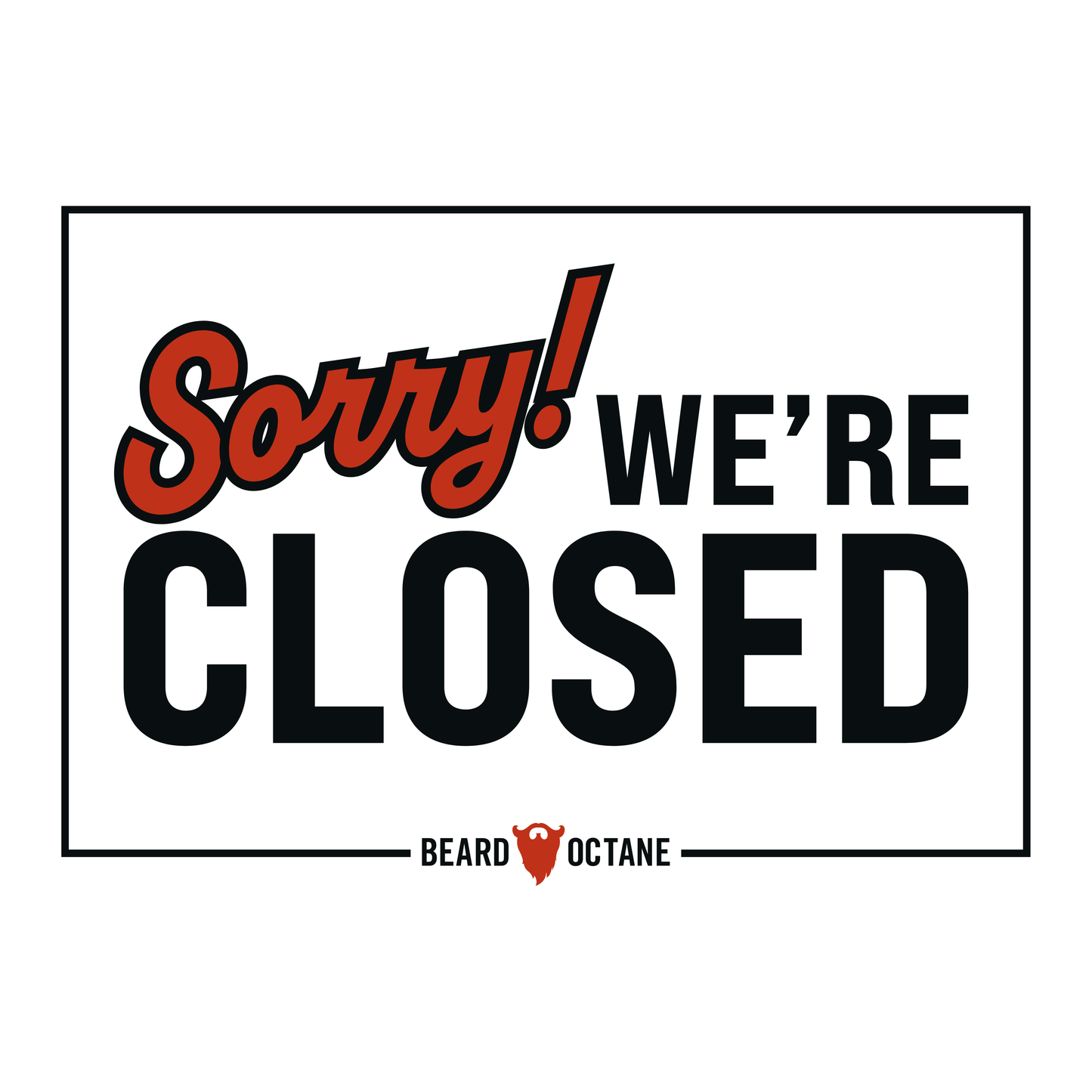 Barber Shop Open/Close Sign – Double-Sided Hanging Display for Front Door