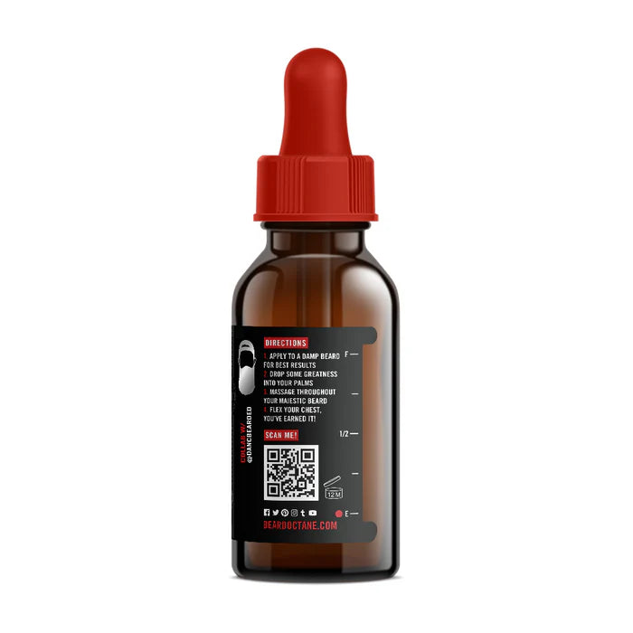 Beard Octane Positive Charge Beard Oil - Sugared Grapefruit, Gingered Peach & Seltzer